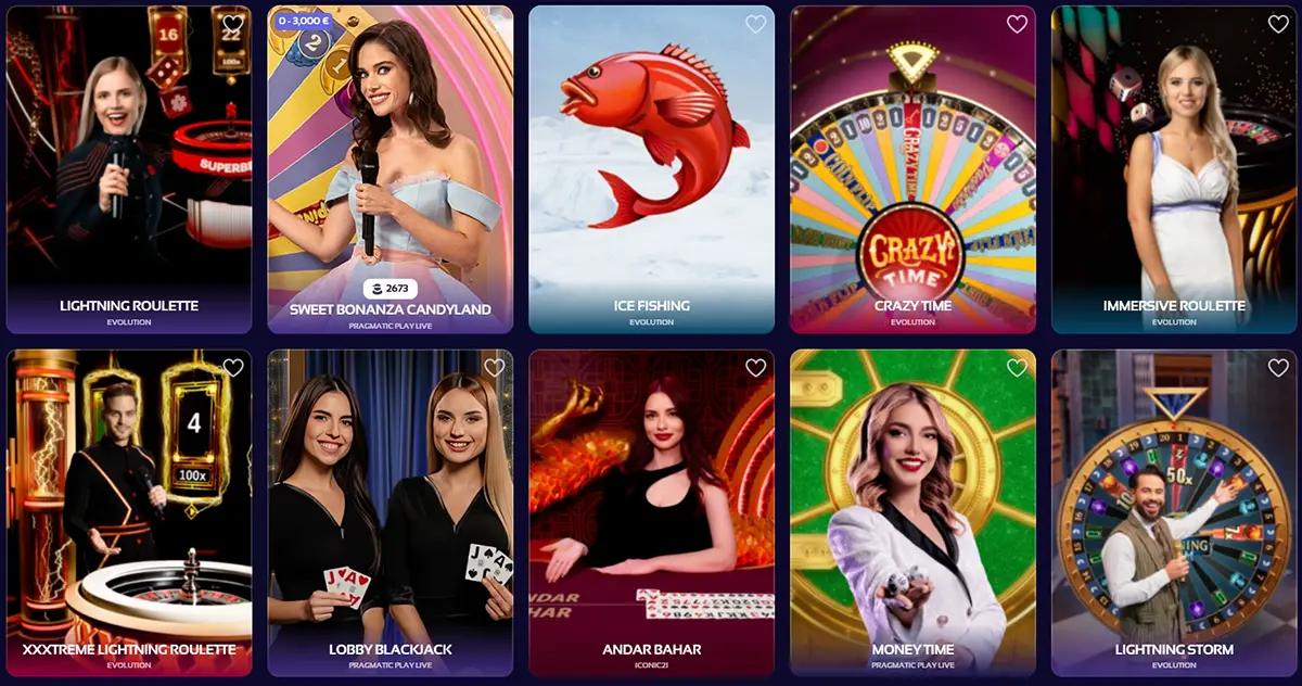 Browinner Casino Live Casino und Game Shows